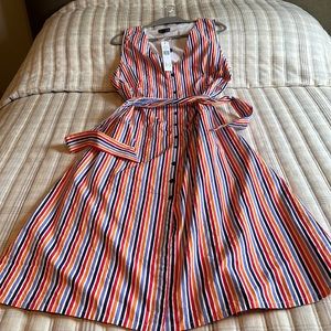 Long Tall Sally Striped Button Front Day Dress